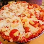 Pick of the Week - Brugo's Pizza Co. & Bistro - Create your own Pizza - On one half we added Pepperoni and Pineapple, on the other half we added Charbroiled Chicken Breast and Ricotta Cheese.